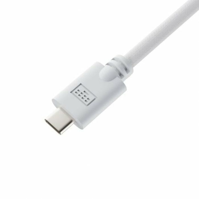 Cable USB A a USB-C Newskill NS-AC-COILC-W Blanco 4