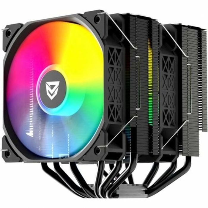 Nfortec Ventilador Cpu Doble Torre. Sculptor X. 6 Pipes 2X120Mm A-Rgb Pwm.Negro