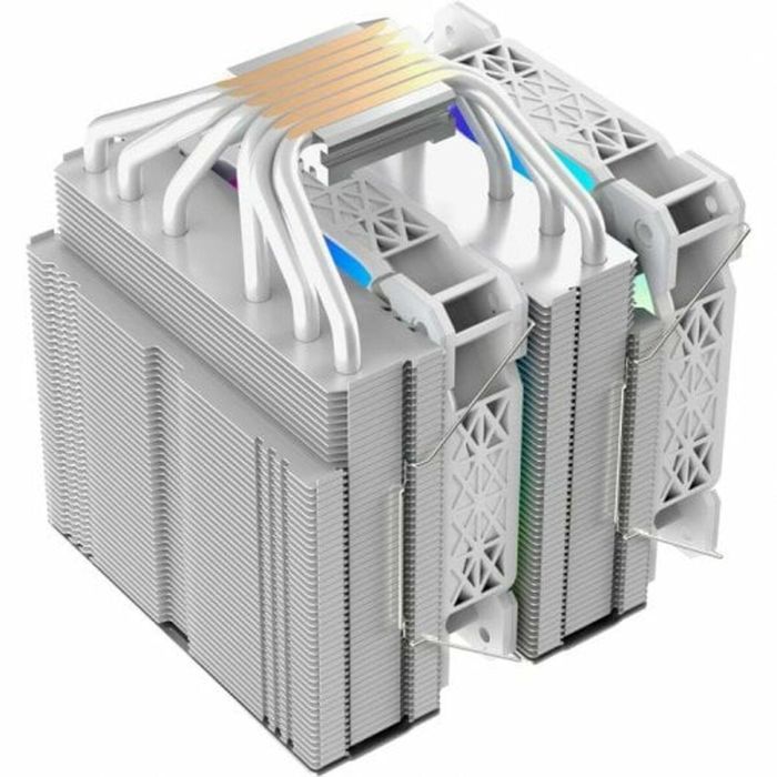 Nfortec Ventilador Cpu Doble Torre. Sculptor X. 6 Pipes 2X120Mm A-Rgb Pwm.Blanco