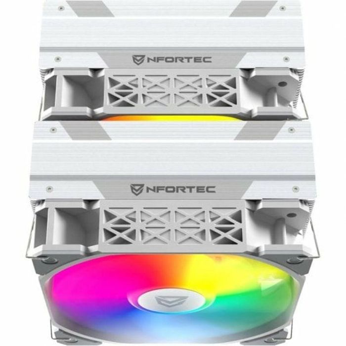 Nfortec Ventilador Cpu Doble Torre. Sculptor X. 6 Pipes 2X120Mm A-Rgb Pwm.Blanco