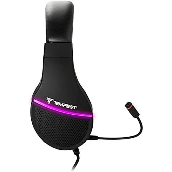 Auriculares con Micrófono Tempest GHS201 Negro 1 Auriculares con Micrófono Tempest GHS201 Negro 1