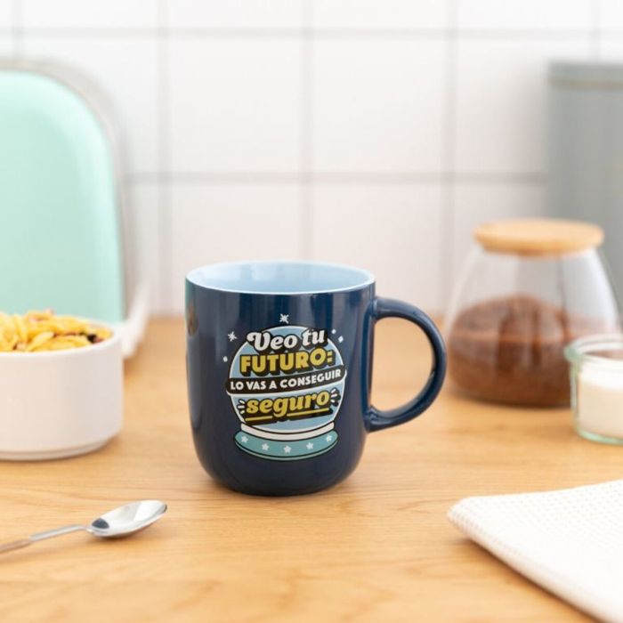 Taza Mug Mr. Wonderful VEO TU FUTURO LO VAS A CONSEGUIR SEGURO Multicolor Cerámica 370 ml 4