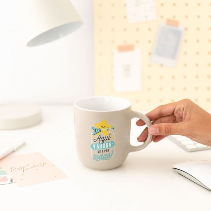 Taza Mug Mr. Wonderful AQUÍ Y AHORA: ¡VE A POR TODAS! Multicolor Cerámica 370 ml 3