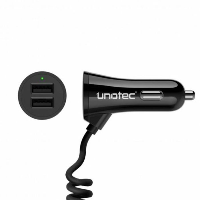 Cargador de Coche USB Universal + Cable USB C Unotec 1