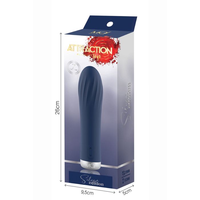 Bala Vibradora Attraction Mai Pleasure Toys Azul 5