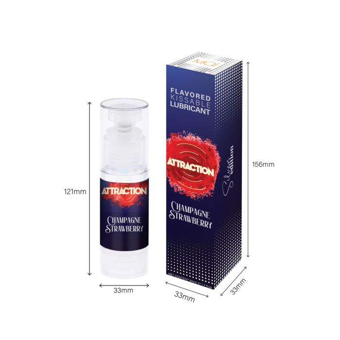 Lubricante Attraction Champán de Fresa 2