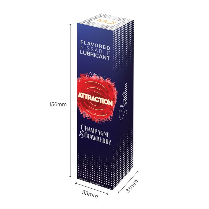 Lubricante Attraction Champán de Fresa 3