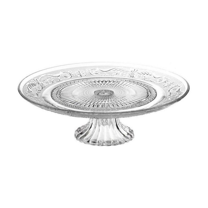 Soporte para Tarta Home Style New Baroc Transparente Ø 33 cm Soporte para Tarta Home Style New Baroc Transparente Ø 33 cm