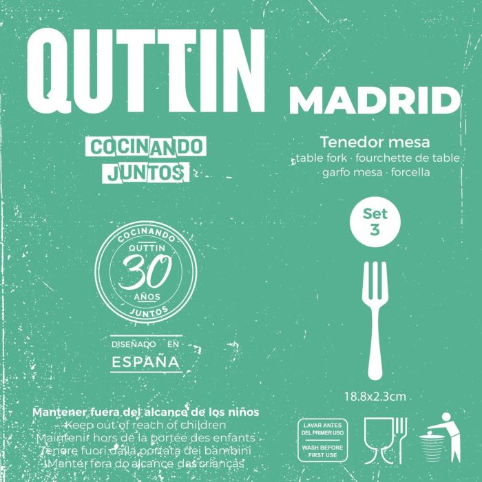 Set de Tenedores Quttin Madrid (3 pcs) 1