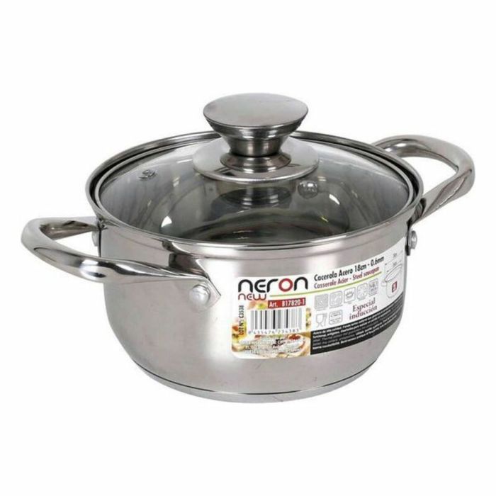 Cacerola Con Tapa Quttin New Neron Acero Inducción Cacerola Con Tapa Quttin New Neron Acero Inducción