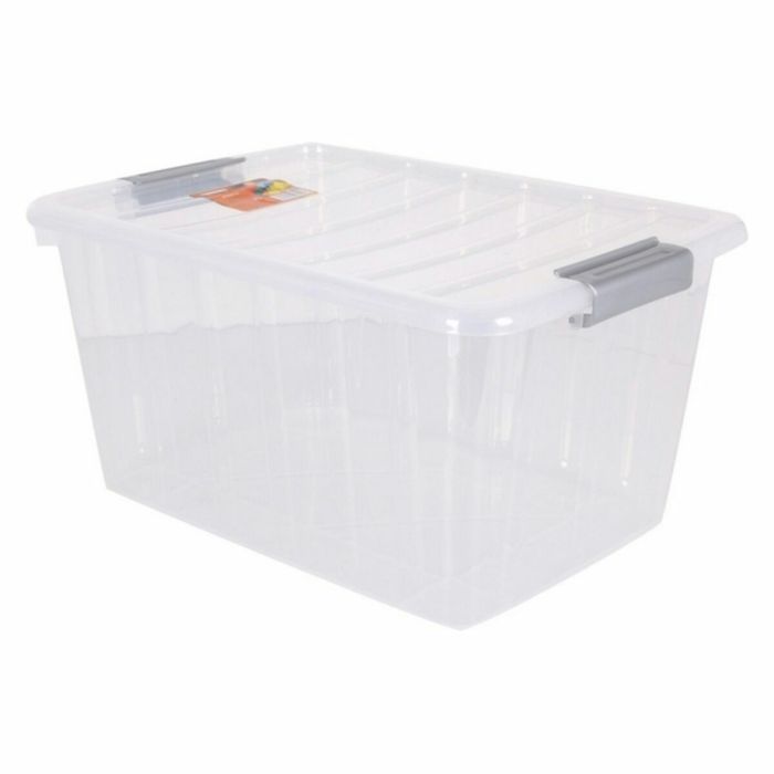 Caja de Almacenaje con Tapa Thais 30 L Transparente Caja de Almacenaje con Tapa Thais 30 L Transparente