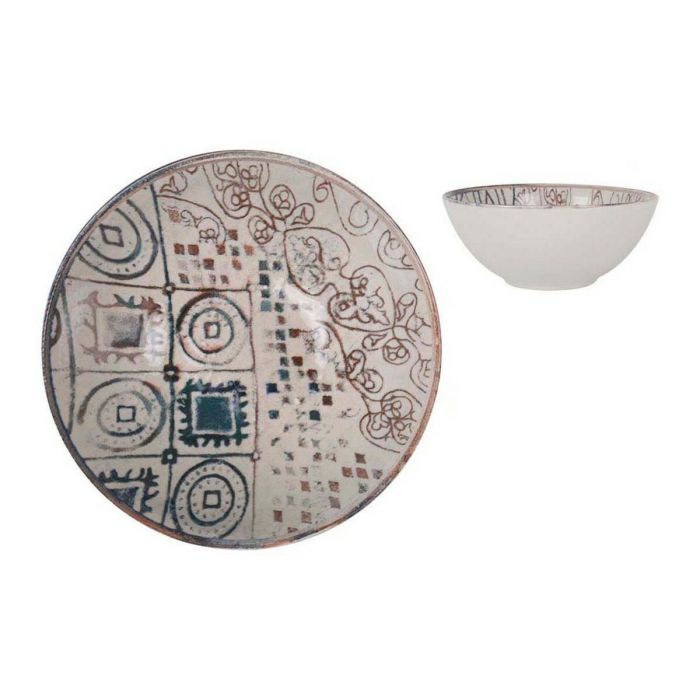 Bol La Mediterránea Grecia Porcelana Azul Marrón Ø 16 x 7 cm (24 Unidades) 1