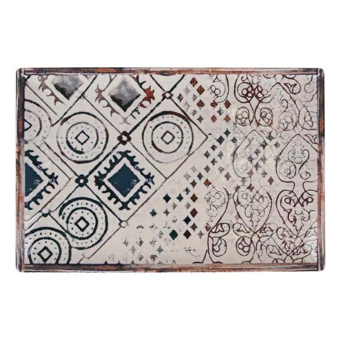 Fuente de Cocina La Mediterránea Grecia Porcelana Rectangular 30 x 20 x 2,5 cm (6 Unidades) 1