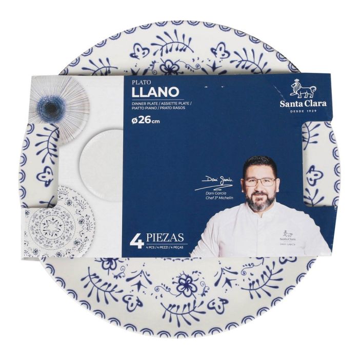 Plato Llano Santa Clara Lury (Ø 26 cm) (4 uds) 1 Plato Llano Santa Clara Lury (Ø 26 cm) (4 uds) 1