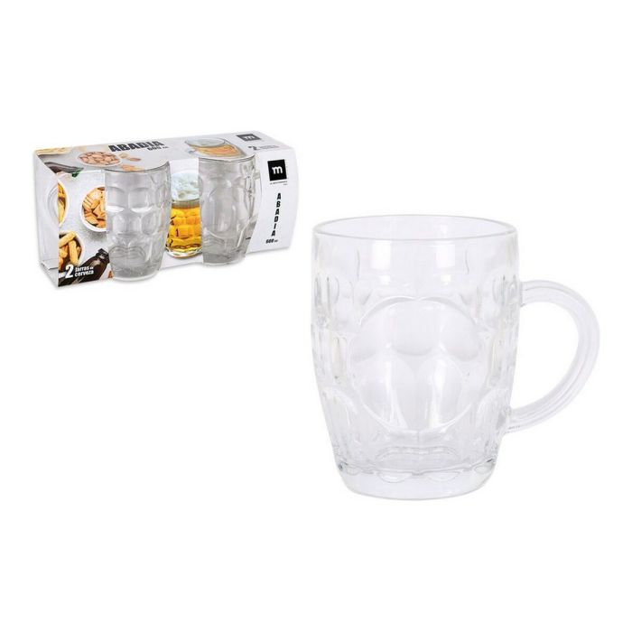 Juego de Jarras La Mediterránea Abadia Cerveza 12,3 cm (60 cl) (2 uds) 1 Juego de Jarras La Mediterránea Abadia Cerveza 12,3 cm (60 cl) (2 uds) 1