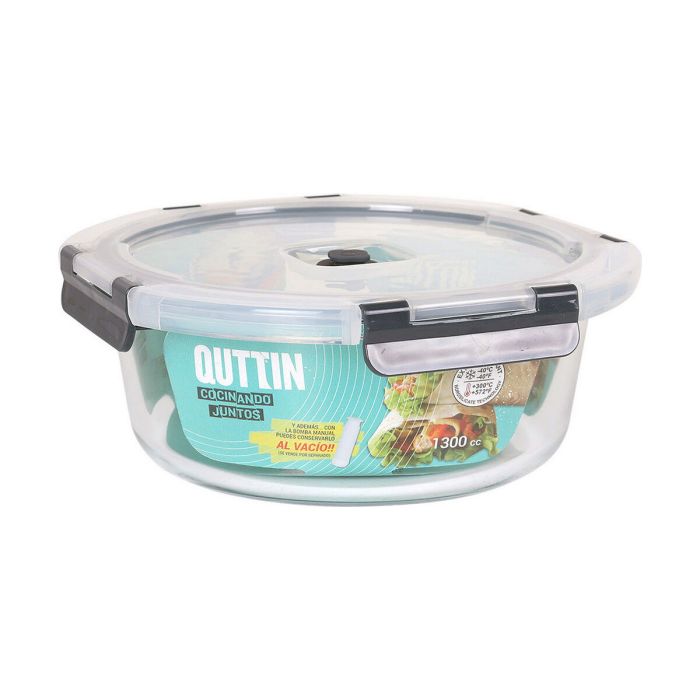 Fiambrera Redonda con Tapa Vacía 20.5 cm 1.3L - Quttin (6 Unidades) Fiambrera Redonda con Tapa Vacía 20.5 cm 1.3L - Quttin (6 Unidades)