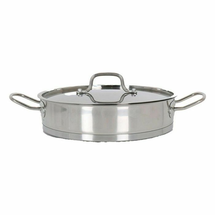 Cacerola baja con tapa acero inoxidable 24 cm 2.2L Quttin (4 Unidades) Cacerola baja con tapa acero inoxidable 24 cm 2.2L Quttin (4 Unidades)