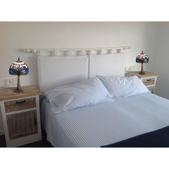 Lámpara de mesa Viro Belle Epoque Azul Azules Zinc 60 W 20 x 37 x 20 cm 1