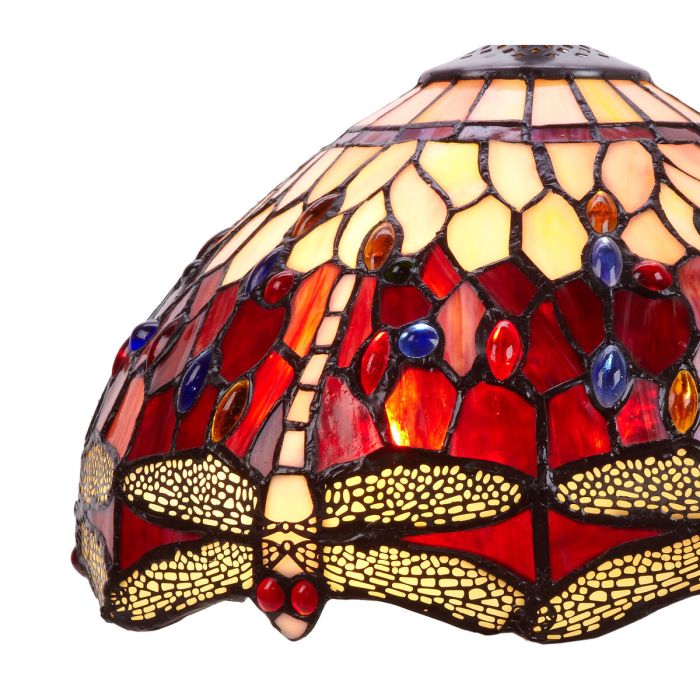 Lámpara de mesa Viro Belle Rouge Granate Zinc 60 W 40 x 60 x 40 cm 4