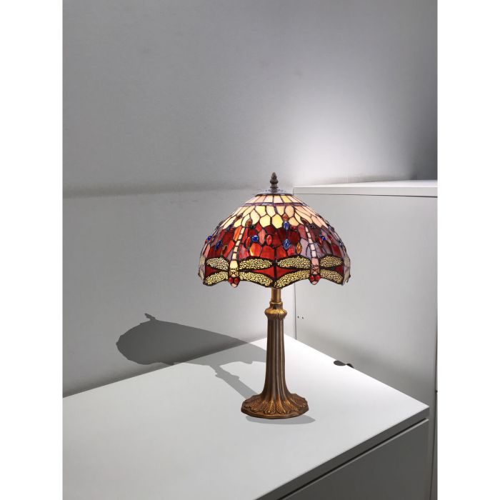Lámpara de mesa Viro Belle Rouge Granate Zinc 60 W 30 x 50 x 30 cm 7