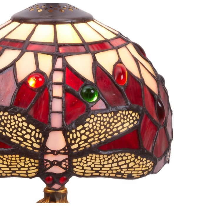 Lámpara de mesa Viro Belle Rojo Zinc 60 W 20 x 37 x 20 cm 2