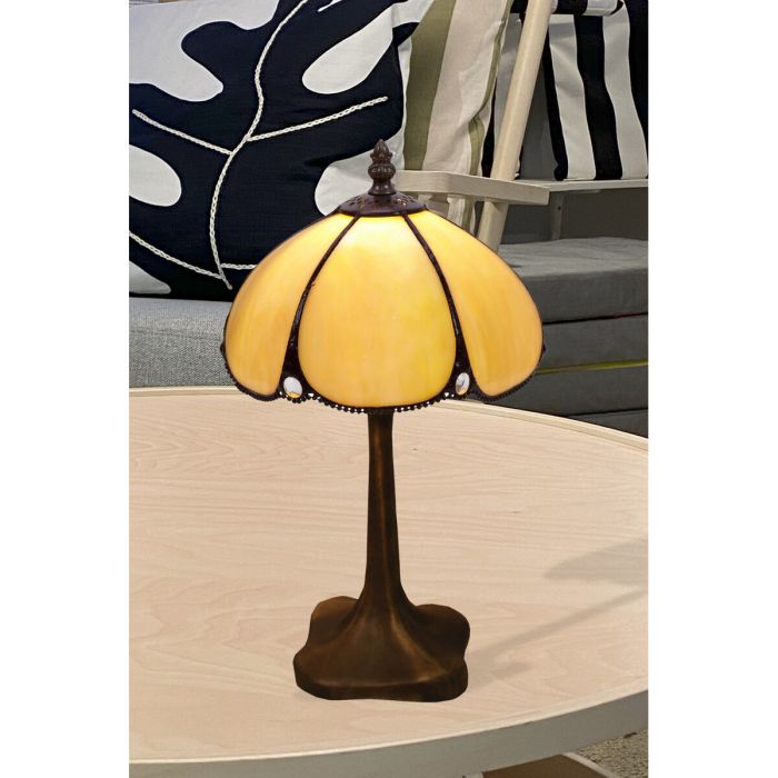 Lámpara de mesa Viro Virginia Beige Zinc 60 W 20 x 37 x 20 cm 4