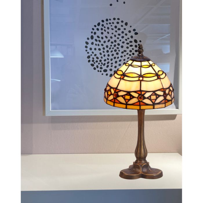 Lámpara de mesa Viro Marfil Marfil Zinc 60 W 20 x 37 x 20 cm 4