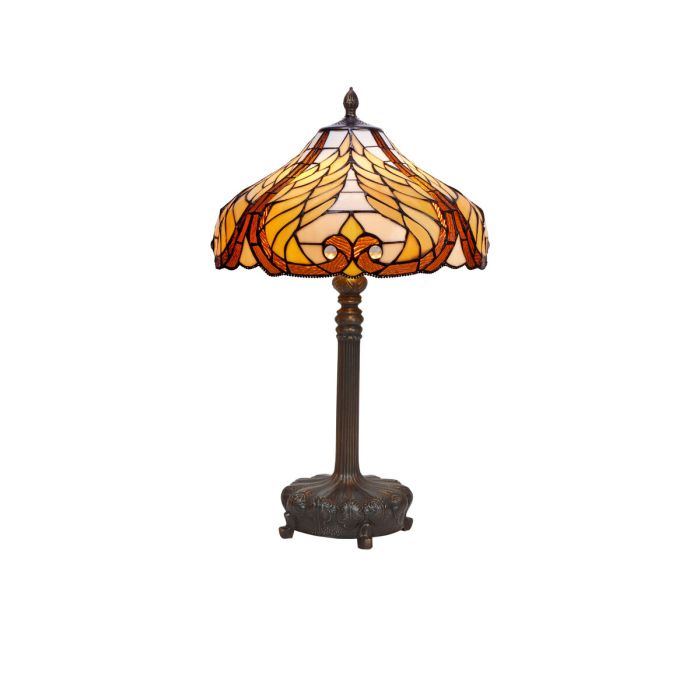 Lámpara de mesa Viro Dalí Ambar Zinc 60 W 40 x 60 x 40 cm