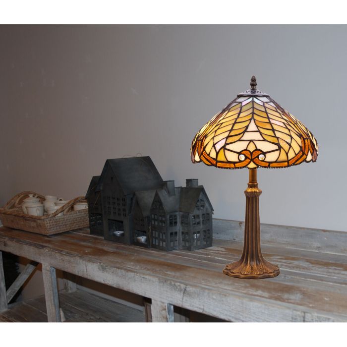 Lámpara de mesa Viro Dalí Ambar Zinc 60 W 30 x 50 x 30 cm 4