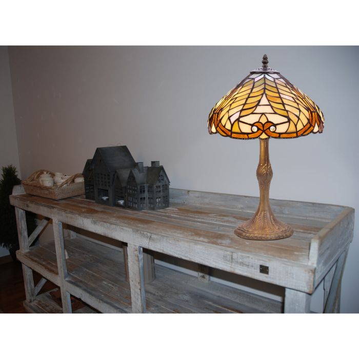 Lámpara de mesa Viro Dalí Ambar Zinc 60 W 30 x 50 x 30 cm 5