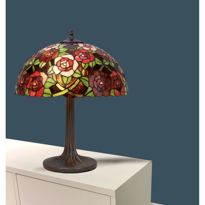 Lámpara de mesa Viro New York Rojo Zinc 60 W 45 x 62 x 45 cm 1