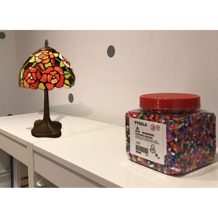 Lámpara de mesa Viro New York Rojo Zinc 60 W 20 x 37 x 20 cm 3