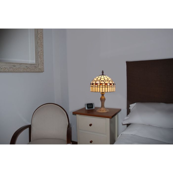 Lámpara de mesa Viro TABLE LAMP Beige Zinc 60 W 20 x 37 x 20 cm 3