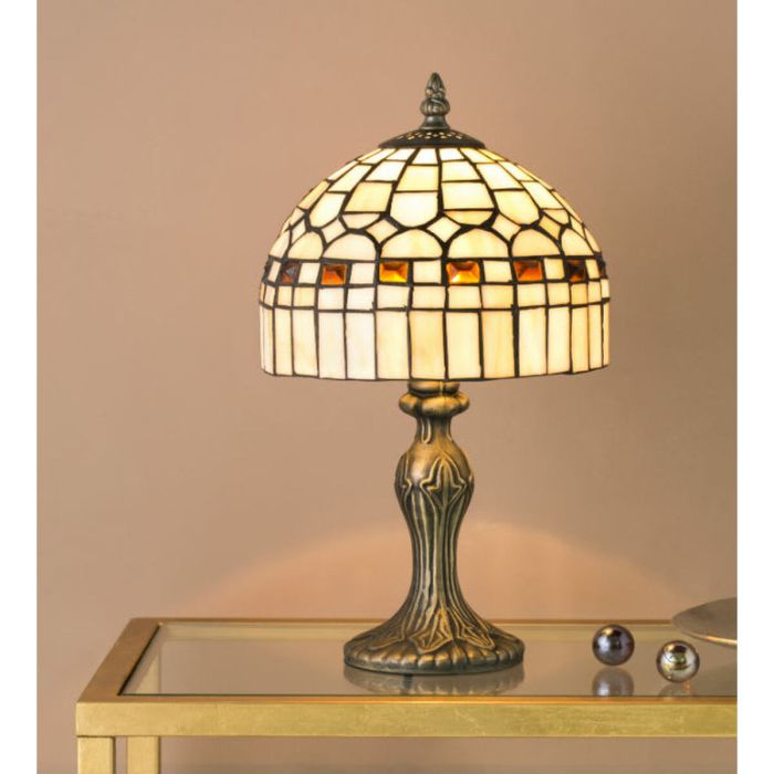 Lámpara de mesa Viro TABLE LAMP Beige Zinc 60 W 20 x 37 x 20 cm 2