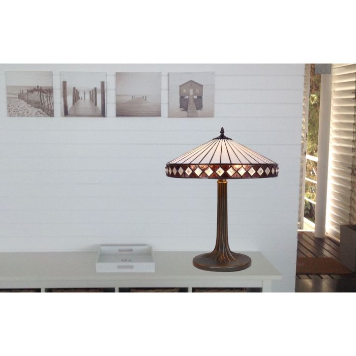 Lámpara de mesa Viro Ilumina Blanco Zinc 60 W 45 x 64 x 45 cm 1