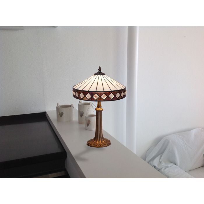 Lámpara de mesa Viro Ilumina Blanco Zinc 60 W 30 x 50 x 30 cm 1