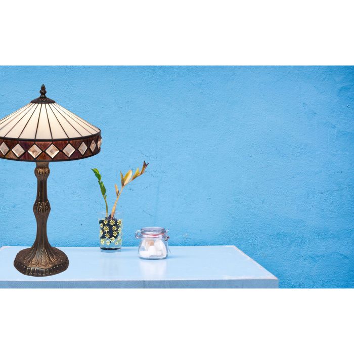 Lámpara de mesa Viro Ilumina Blanco Zinc 60 W 30 x 50 x 30 cm 5