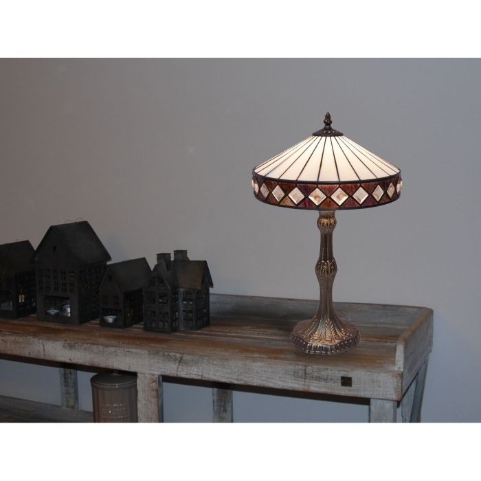 Lámpara de mesa Viro Ilumina Blanco Zinc 60 W 30 x 50 x 30 cm 4