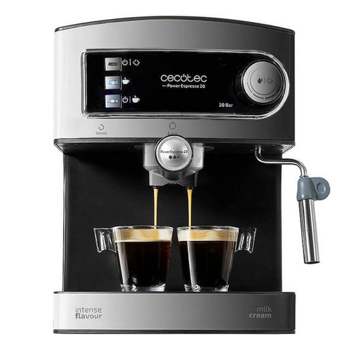 Cafetera Express de Brazo Cecotec Power Espresso 20 1,5 L 850W Negro Inox