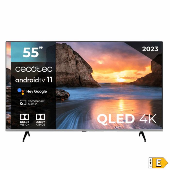 Televisión Cecotec VQU10055 4K Ultra HD HDR10 QLED 8