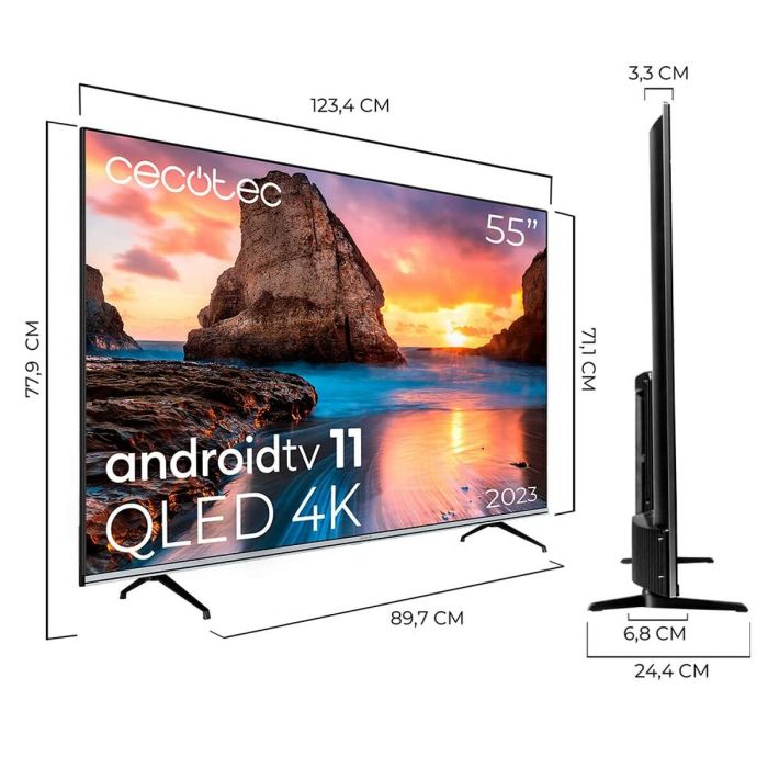 Televisión Cecotec VQU10055 4K Ultra HD HDR10 QLED 1