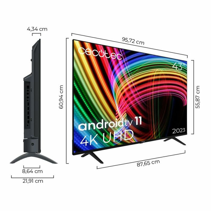 Smart TV Cecotec ALU30043 Wi-Fi LED 43" 4K Ultra HD HDR HDR10 1 Smart TV Cecotec ALU30043 Wi-Fi LED 43" 4K Ultra HD HDR HDR10 1