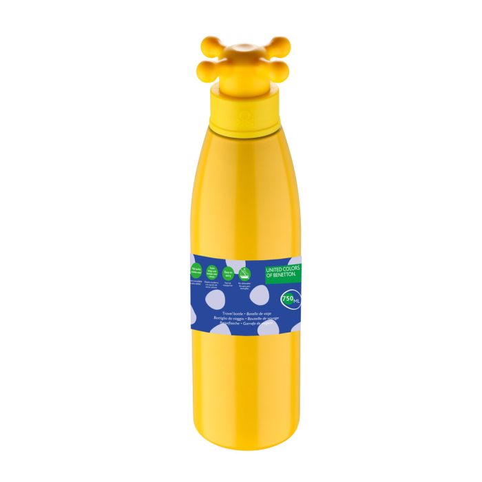 Botella de Agua Benetton RAINBOW BE Amarillo 750 ml 4 Botella de Agua Benetton RAINBOW BE Amarillo 750 ml 4