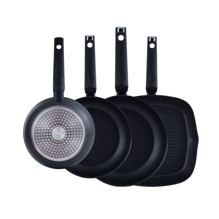 Set de Sartenes San Ignacio Graphite 4 Piezas Set de Sartenes San Ignacio Graphite 4 Piezas