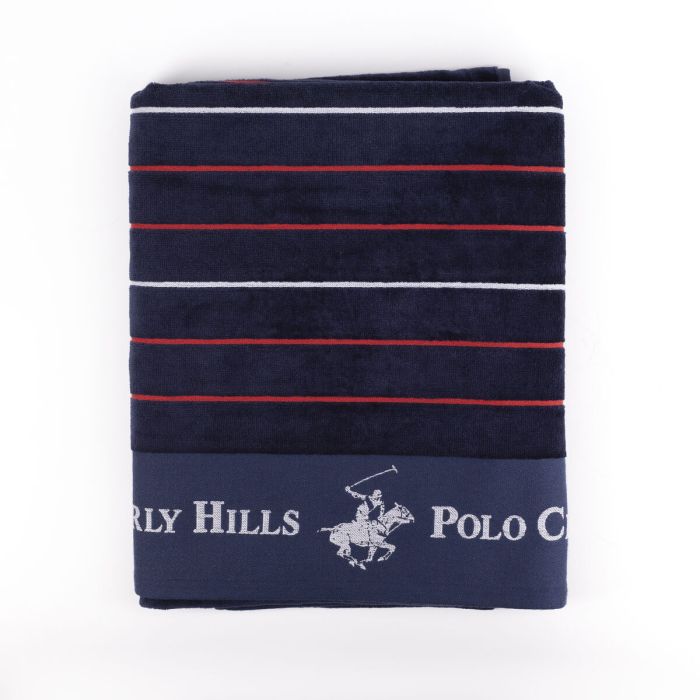 Toalla de Playa Beverly Hills Polo Club Azul 90 x 160 cm Toalla de Playa Beverly Hills Polo Club Azul 90 x 160 cm