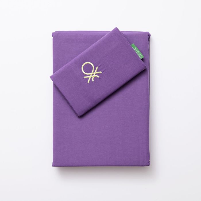 Juego de funda nórdica Benetton Rainbow Verde Morado 63 x 63 cm 2 Piezas 2