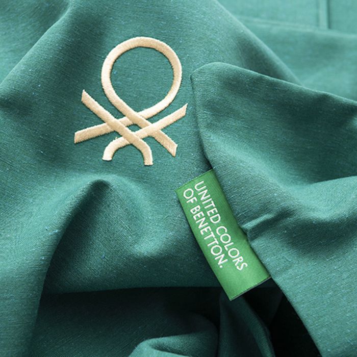 Juego de funda nórdica Benetton TEVERE Amarillo Azul 150 x 220 cm 2 Piezas 2