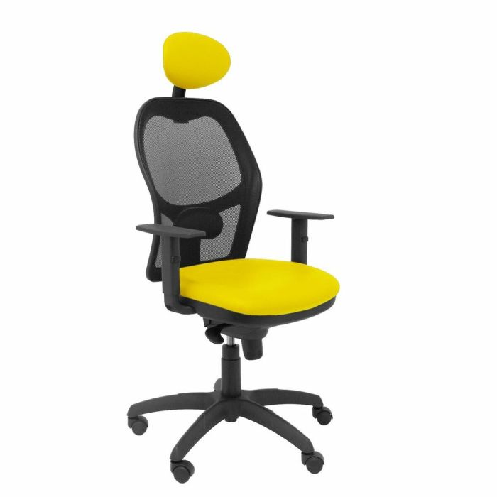 Silla de Oficina con Cabecero Jorquera malla P&C SNSPAMC Amarillo