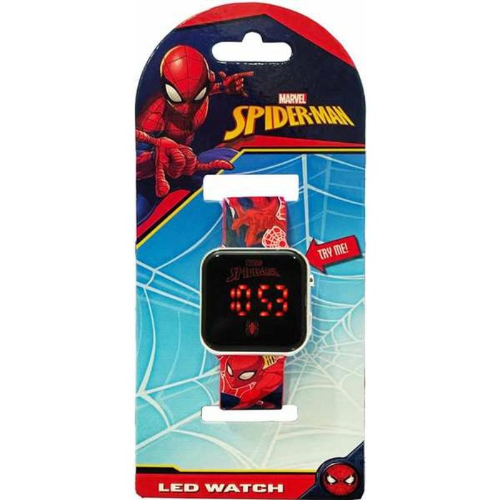 Reloj digital Spider-Man Pantalla LED Rojo Ø 3,5 cm 2