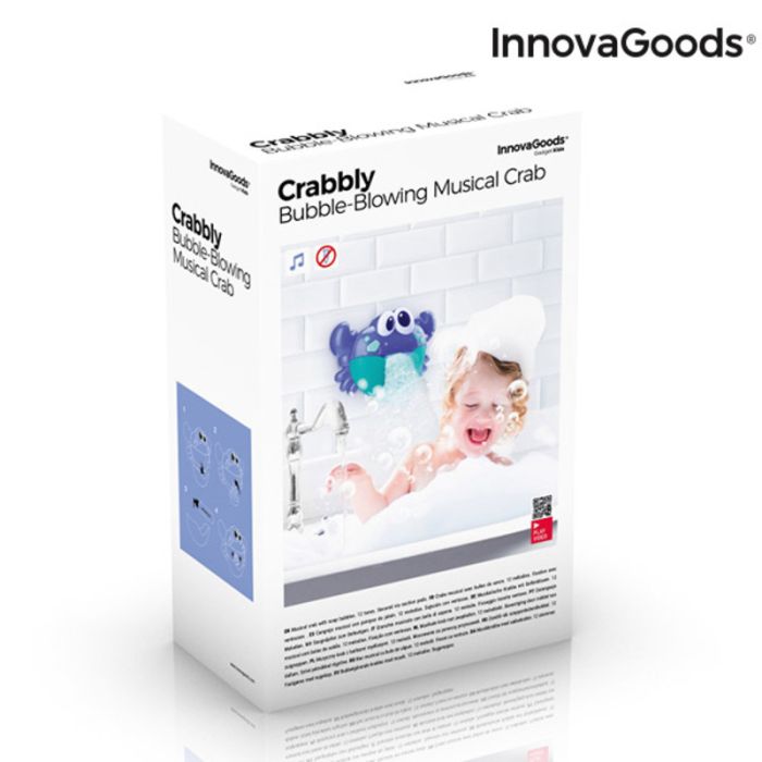 Cangrejo Musical con Pompas de Jabón para Baño Crabbly InnovaGoods IG814694 (Reacondicionado A+) 1 Cangrejo Musical con Pompas de Jabón para Baño Crabbly InnovaGoods IG814694 (Reacondicionado A+) 1